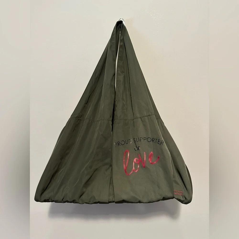 Peace Love World Proud Supporter of Love Bag